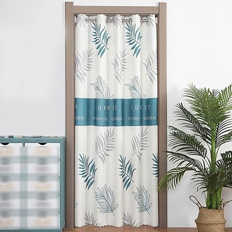 Amazon Adsns 間仕切り カーテン おしゃれ 仕切りカーテン 間仕切り カーテン 遮光 葉柄 間仕切りカーテン 北欧 ハトメ 間仕切り カーテン つっぱり 間仕切り のれん ロング ドアカーテン エアコン 夏 断熱 冬 スタイル 1 5 1 8 防寒 目隠し 室内装飾 のれん