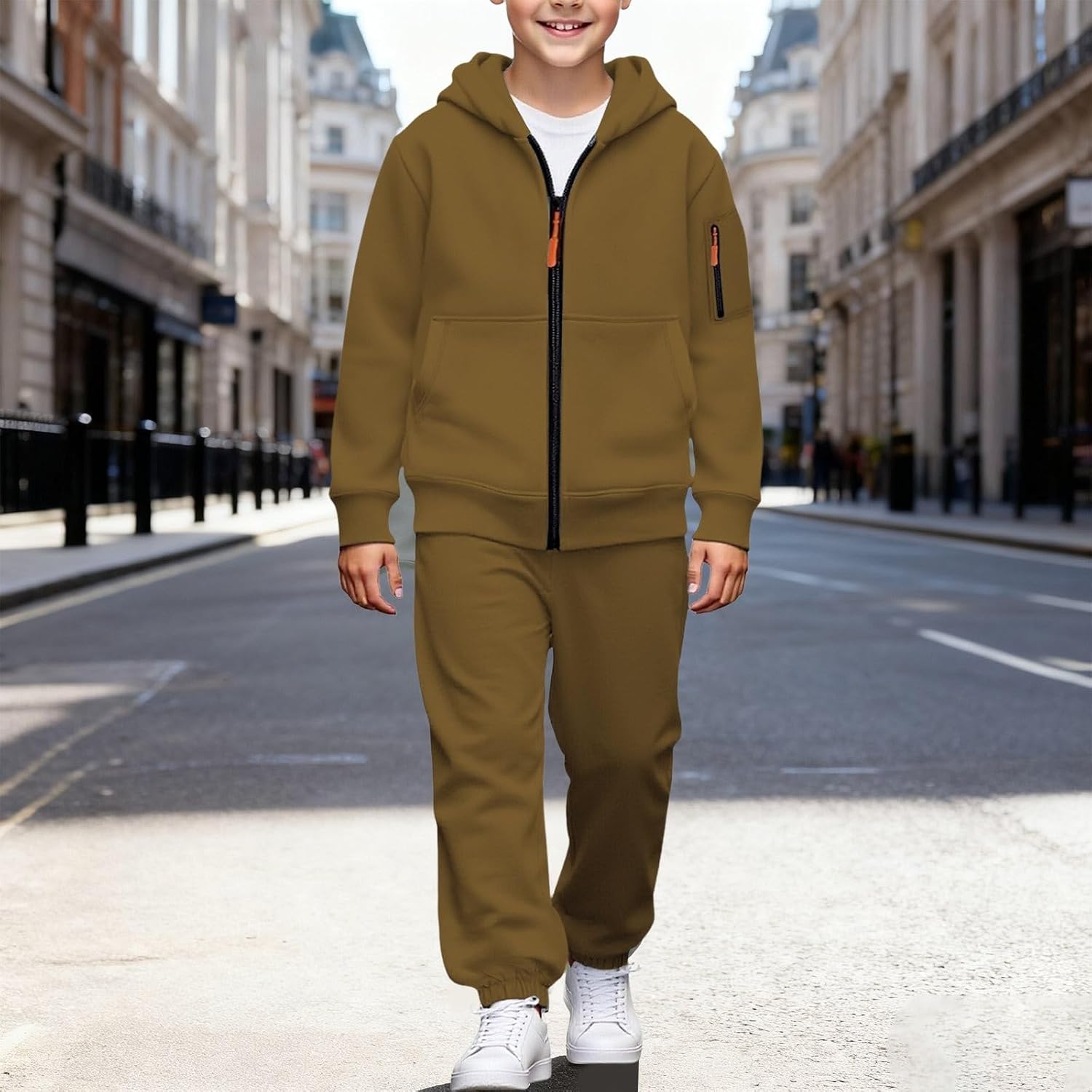 Toddler Kid Girls Clothes Long Sleeve Hoodie Sweatsuit Set Fall Outfits Kids Pullover Pants Set