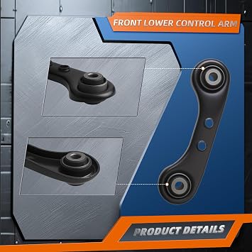 2Pc Set K641875 Rear Lower Forward Control Arm Compatible With 1997-2001 Ho-nda CR-V,1996-2000 Civic (OE# 52341S04A00 CMS60119 TC5531)
