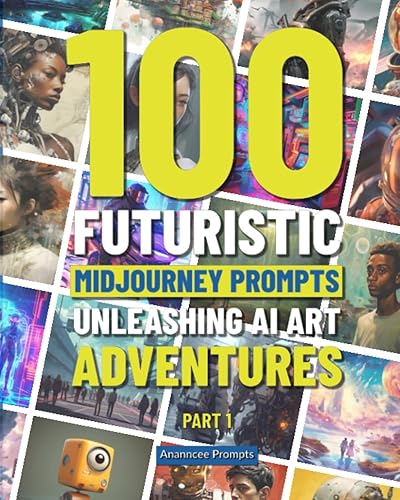 100 Futuristic Midjourney Prompts: Unleashing AI Art Adventures: Generate Extraordinary Visuals with Midjourney v5 and Beyond