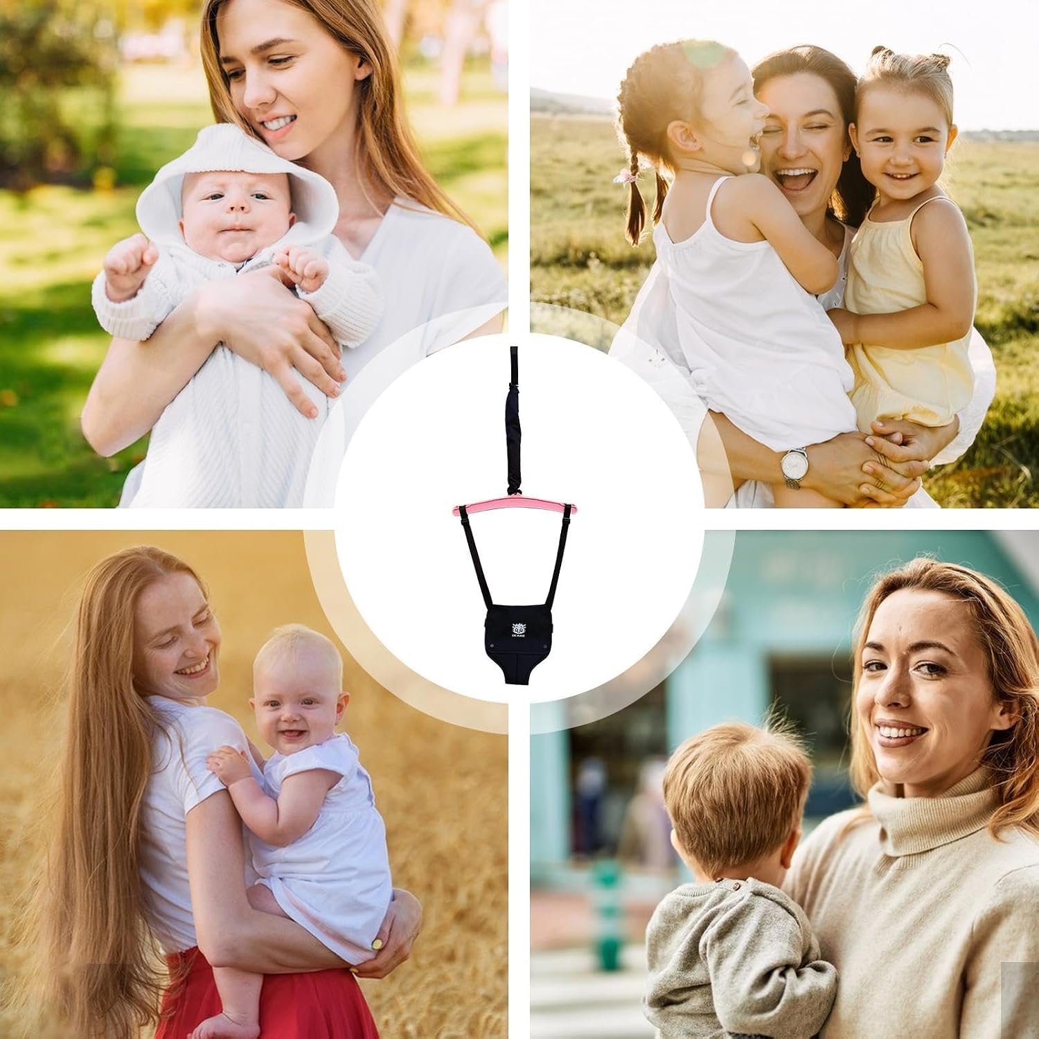Generic Saltador de puerta para niños, Correa Ajustable, Correa para puerta de bebé, Puente de puerta para bebé, Puente y gorilas, fácil de instalar, para bebés de 6 Meses en adelante, Black