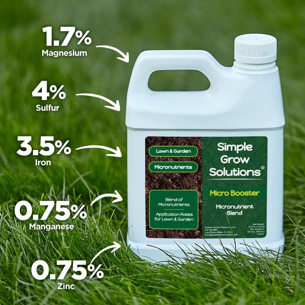 Soil Hume Seaweed Humic Acid 32 Ounce + 4-6-8 All Purpose Plant Food 32 Ounce + Micro Booster Chelated Micronutrients 32 Ounce - Indoor Plant & Outdoor Garden Bundle - Simple Grow Solutions