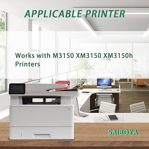 Miniatura 2 de Cartucho de tóner negro de alto rendimiento 24B6186 M3150 de repuesto para impresoras Lexmark XM3150 compatible con impresoras M3150 XM3150 XM3150h,