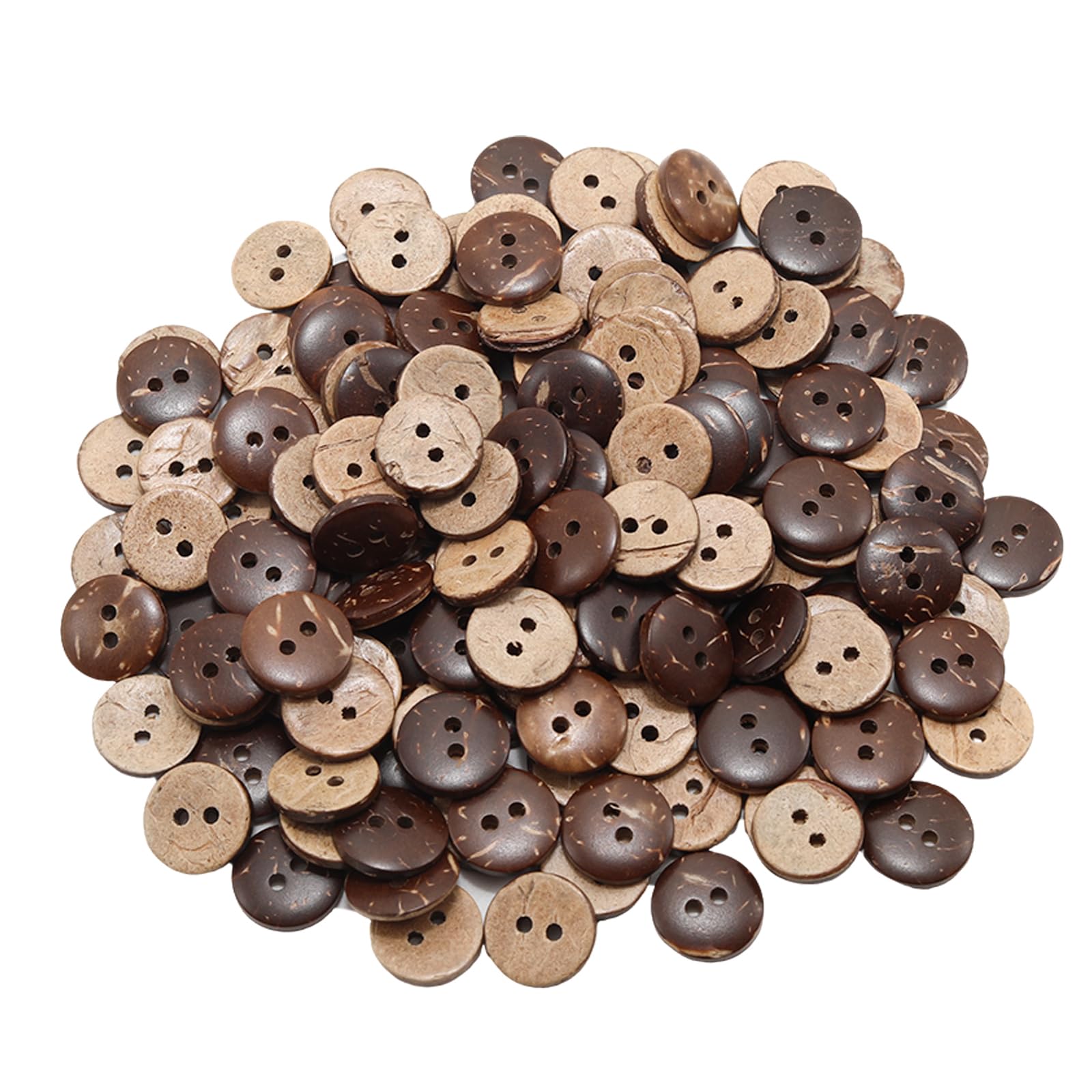 Photo 1 of Lilaly 150 Pcs 1/2" Coconut Shell Buttons