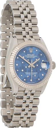 Pre-loved Blue Stainless Steel Floral Dial Datejust 278274 31mm, Blue
