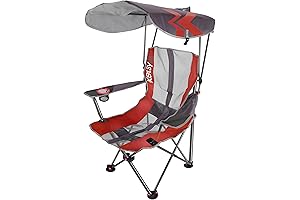 Kelsyus Original Foldable Canopy Chair with Built-In Canopy for Camping