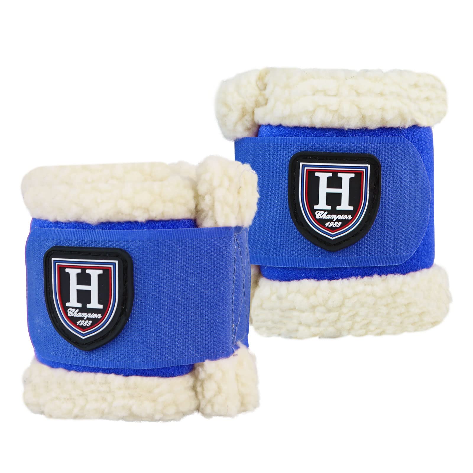 Essential Premium Horse Pastern Wraps with Berber Fleece Lining Shock Absorbing Unhindered Movements, Sold in Pairs