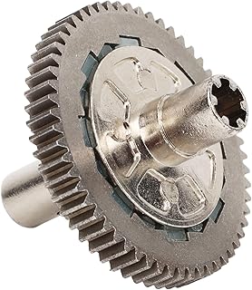 57T 0.8Mod Metal Steel Slipper Set HD 57T Slipper Set for 1/10 Arrma Senton Granite Big Rock Slipper 57T 0.8Mod Set Upgrade Replace Part for Typhon 1:8 RC Car (Silver)