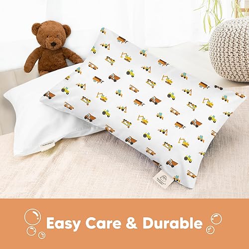 Miniatura 154 de KeaBabies Funda de almohada para niños pequeños de 13 x 18 pulgadas, funda de almohada de algodón orgánico para niños, niñas, funda de algodón suave
