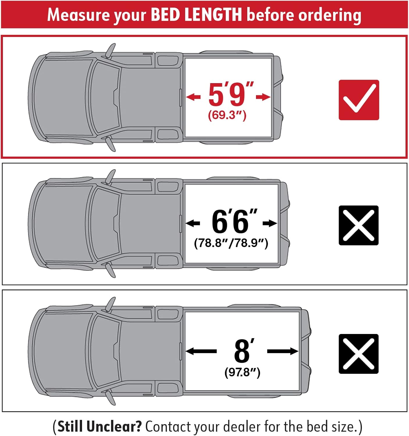 MaxMate Soft Roll-up Truck Bed Tonneau Cover Compatible with 2014-2018 Chevy Silverado GMC Sierra 1500; 2019 LD/Limited | 5'9" (69") Bed | TCC169006