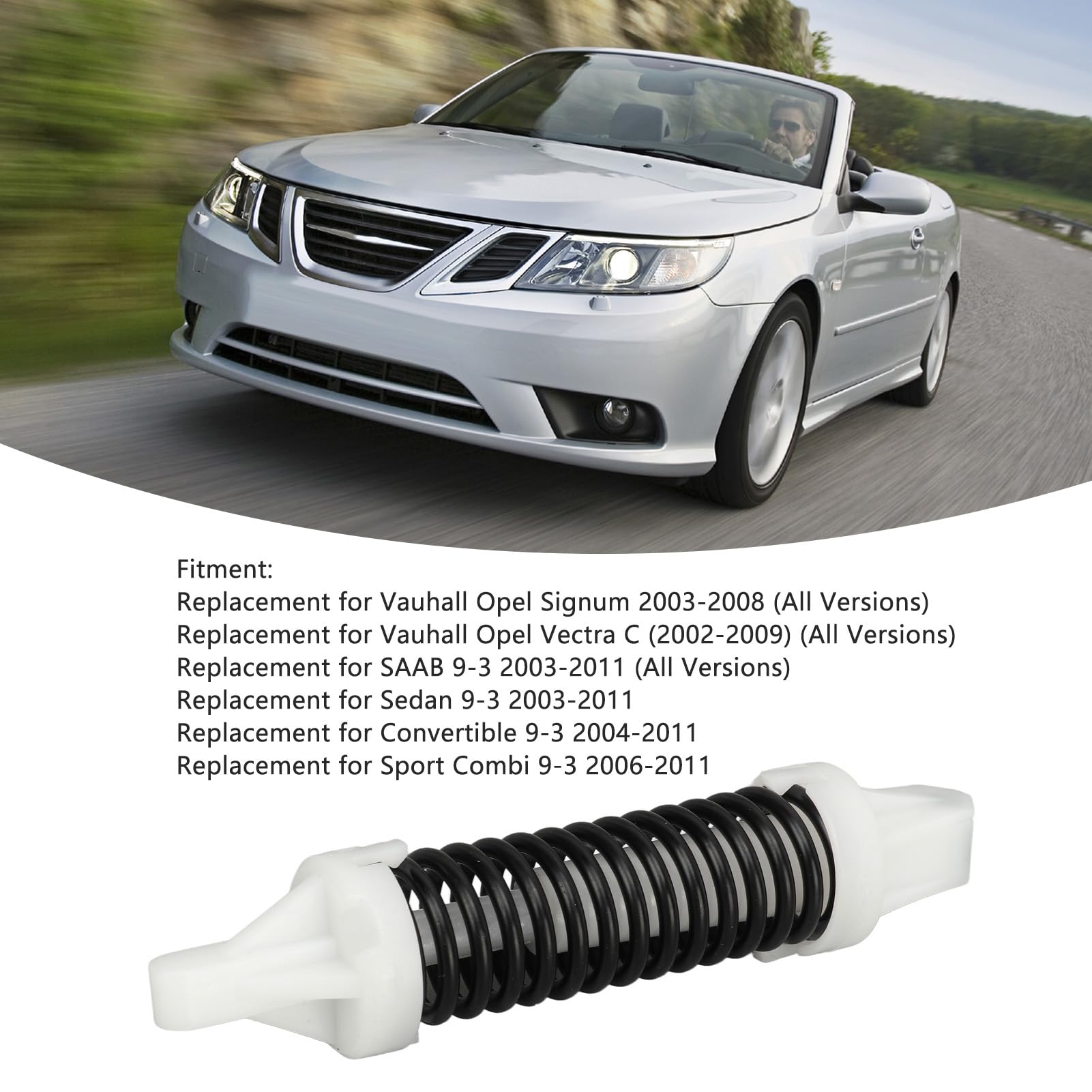 Kit Ressort De Rappel Pédale D'embrayage - 2 Pièces - Référence 9191365 - Pour Opel Signum 2003-2008, Saab 9-3 - Matière ABS