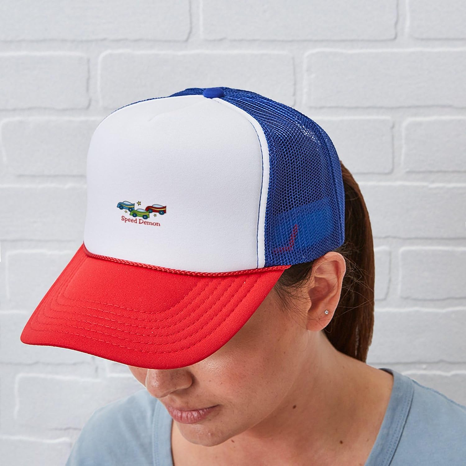 CafePress Speed Demon Adjustable Snapback Trucker Hat