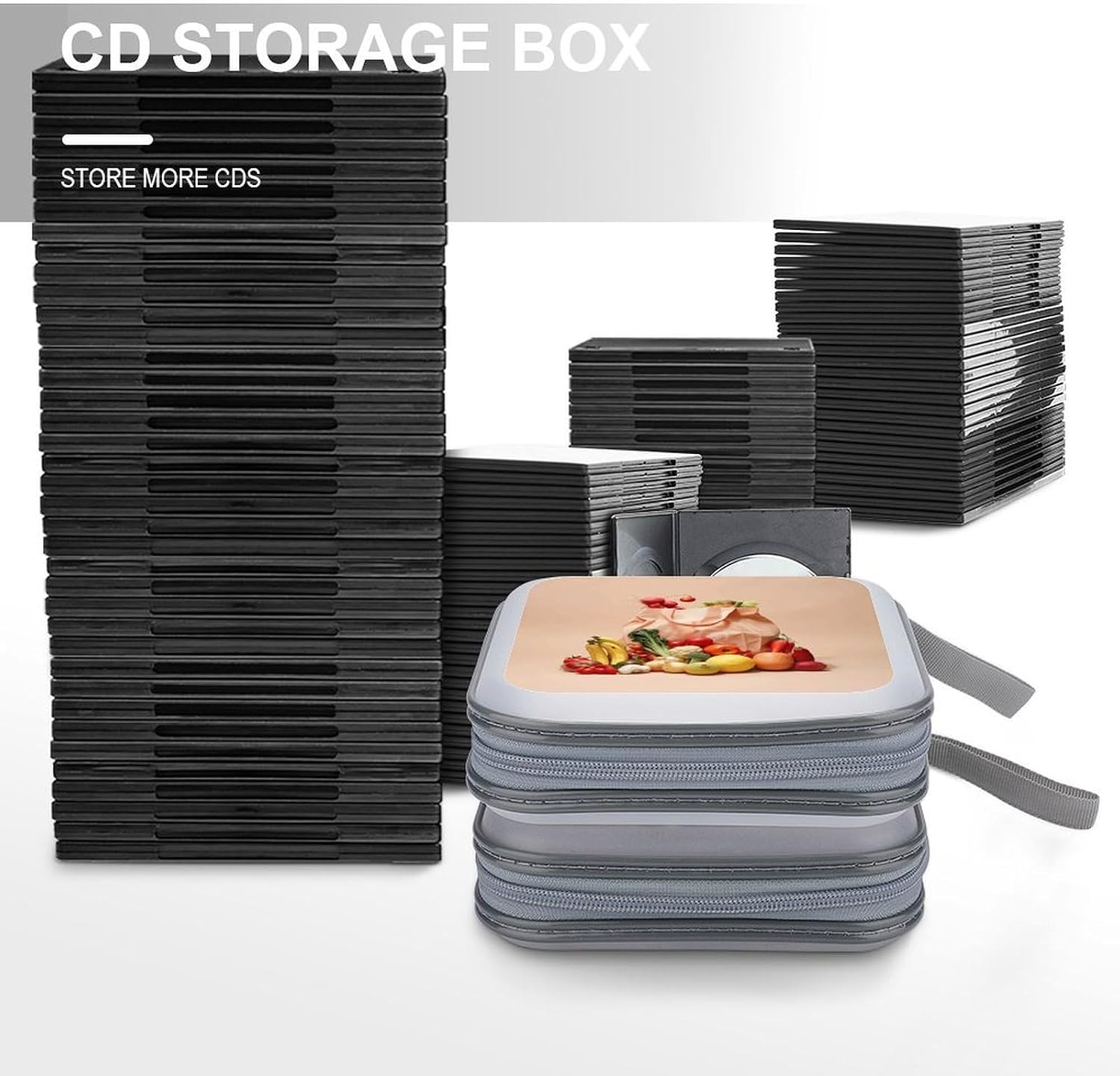 Fruits And Vegetables CD Case CD Storage Box DVD Sleeves
