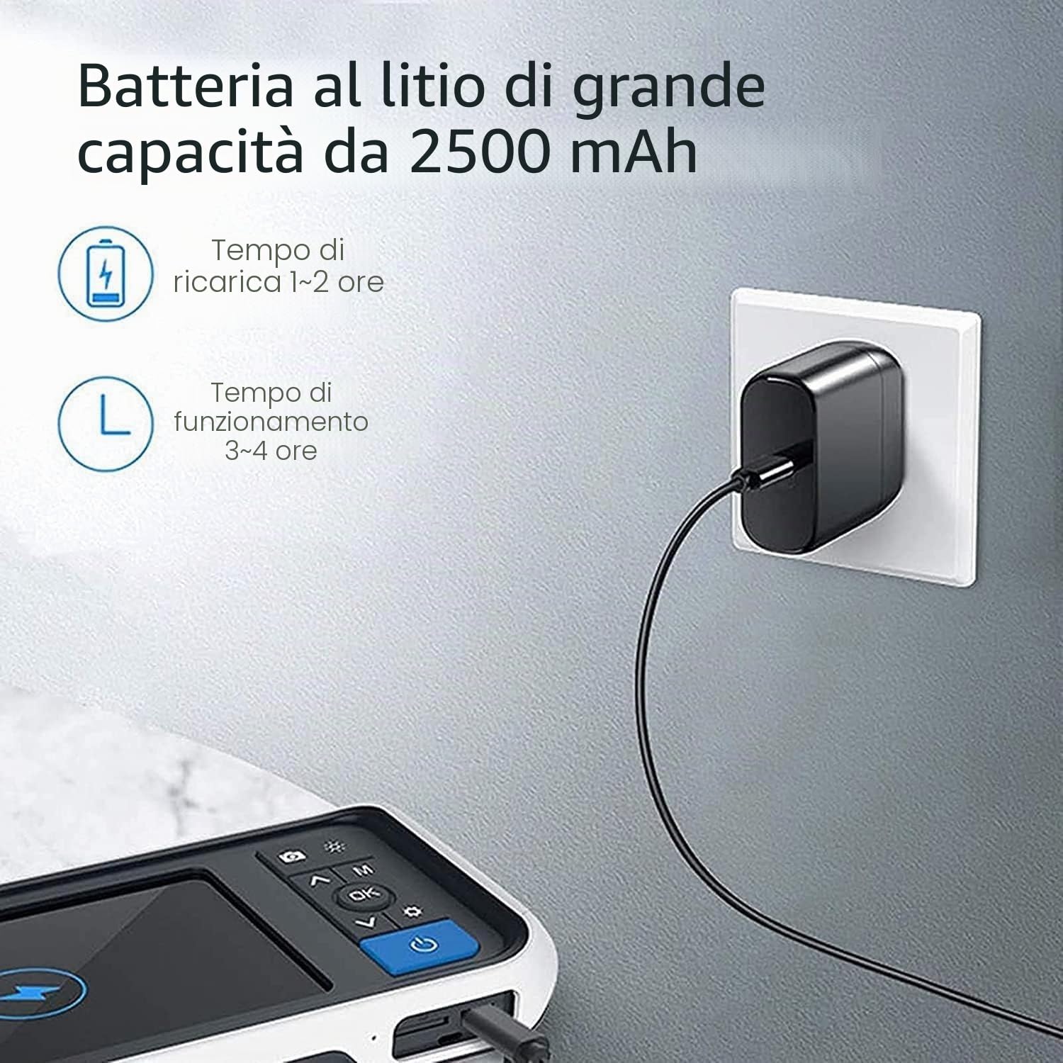 Otoscopio Digitale, Endoscopio per Esame del Canale Uditivo E Nasale, Obiettivo da 3.9 mm, Schermo da 4.5 Pollici, con 6 Luci LED, Adatto per Adulti, Bambini E Animali Domestici, gaoyun-1001