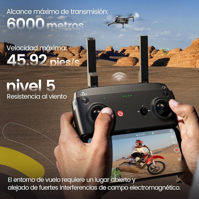 Holy Stone HS900 Drón 4K Kamerával – 3 Tengelyes Stabilizátor, 48MP Fotó, 6 km Átviteli Távolság, 30 Perc Repülési Idő, 249g, C0