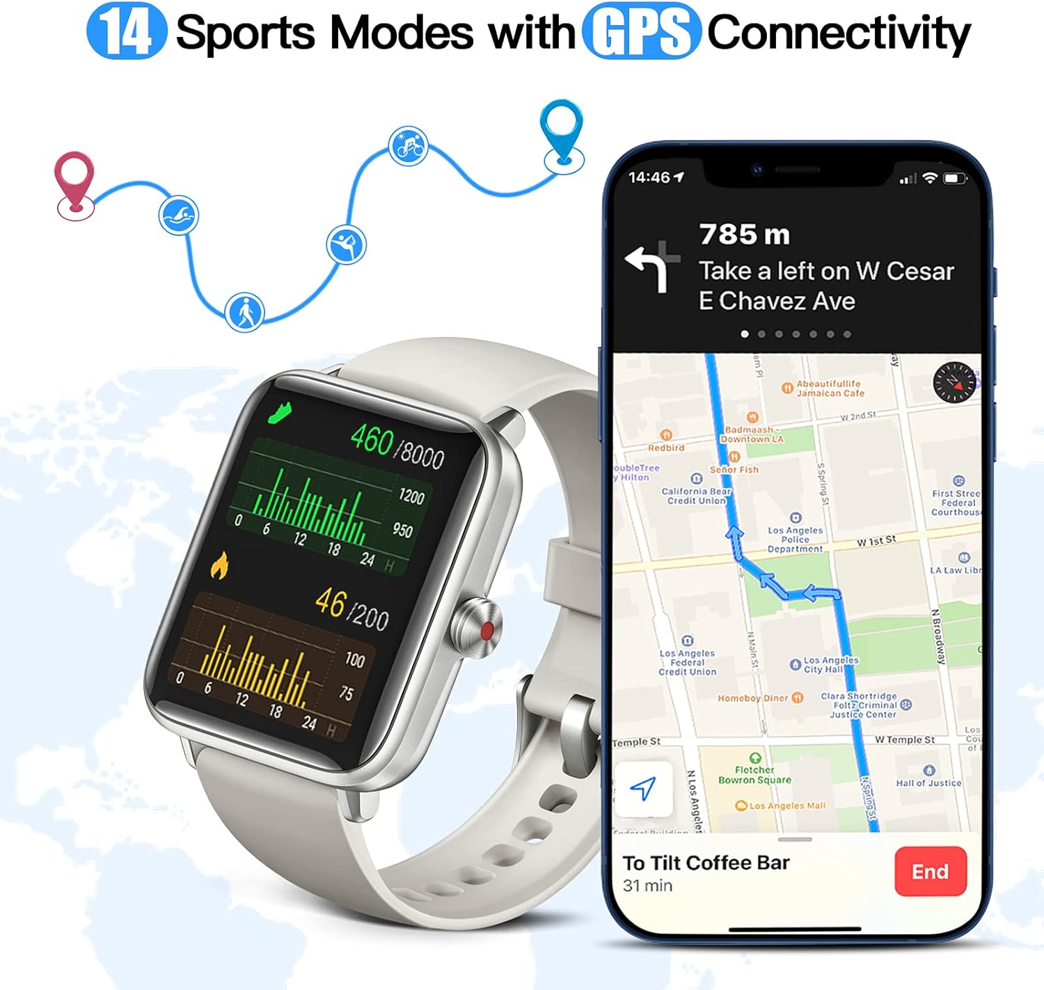 Nеw Arrіvаlѕ Dirrelo Smart Watch for Android Phones iPhone Compatible Samsung, 5ATM Waterproof Smartwatches for Women Men, Fitness Tracker Blood Oxygen Saturation & Heart Rate Monitor & Sleep Tracker, Gray Uр Tо 40% оƒƒ Dirrelo Smart Watch for Android Phones iPhone Compatible Samsung, 5ATM Waterproof Smartwatches for Women Men, Fitness Tracker Blood Oxygen Saturation & Heart Rate Monitor & Sleep Tracker, Gray