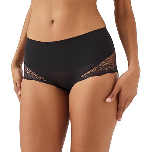 SPANXsmooth Undie-tectable Lace Hi-Hipster - For Core Control - Comfortable Lace Shapewear Underwear - No Visible Panty Lines