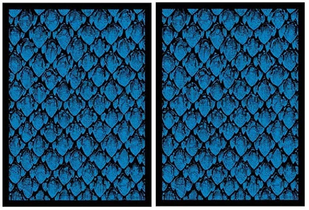 100 Legion Supplies Deck Protector Sleeves Matte Blue Dragonhide