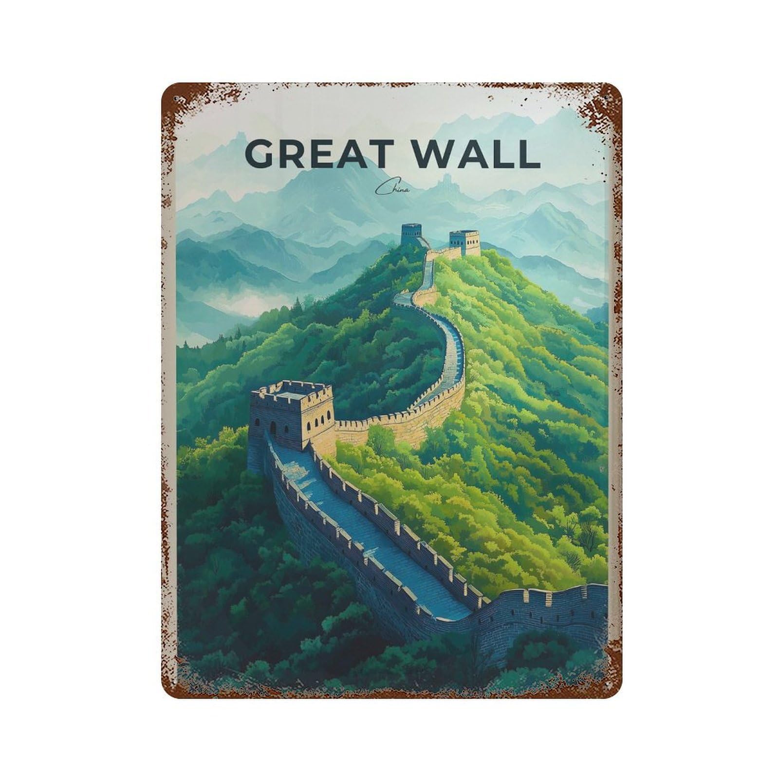 xiaoxiaoshen Great of China – Beijing Travel Wall Decor Art Metal Tin Poster Modern Home Decor Art Home Bar Shop Decorations Vintage Sign 40x30cm