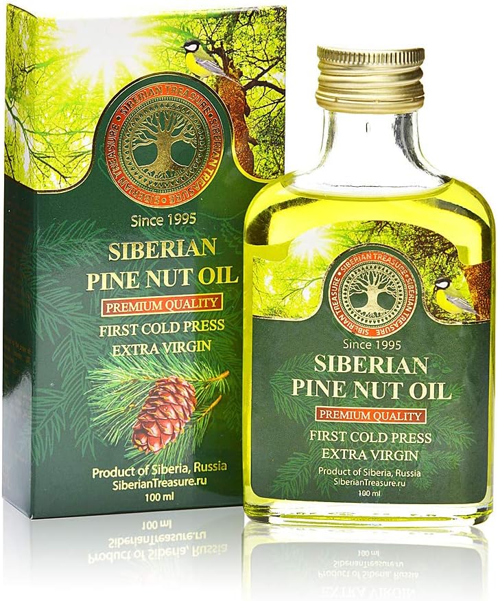 Siberian Treasure Pine Nut Oil 100 Ml Premium Quality Extra Virgin First Cold Press - ...