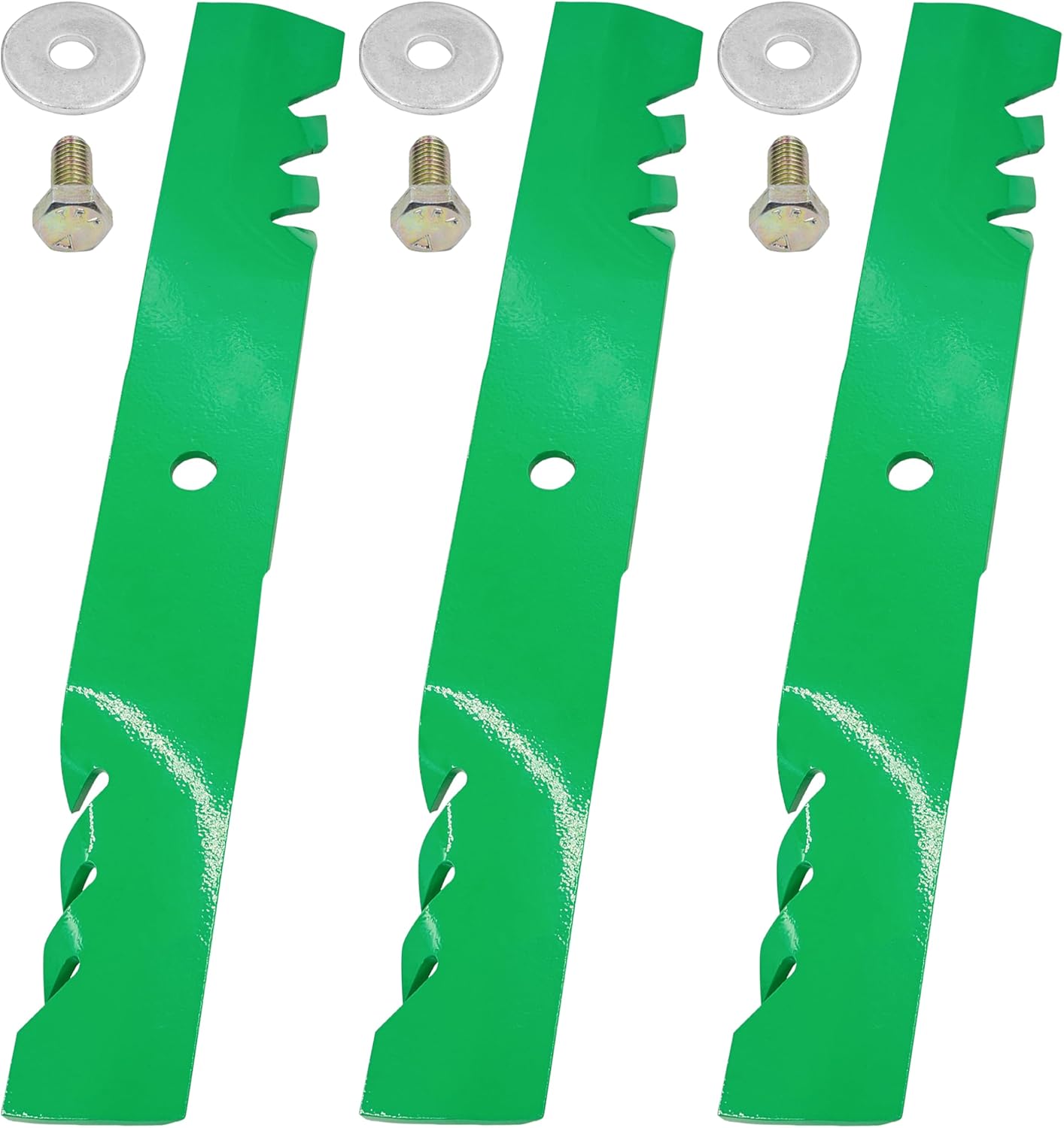 Caltric 54" Deck Blade with Bolt Compatible with Hustler Fastrak/Fastrak SD/Fastrak SDX/Raptor SD/Raptor SDX/Raptor Flip-Up 797712