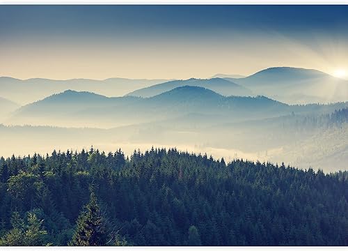 Miniatura 2 de wall26 - Hermoso Día Soleado en Paisaje de Montaña Cárpatos, Ucrania, Europa, Papel pintado autoadhesivo grande - 100x144 pulgadas