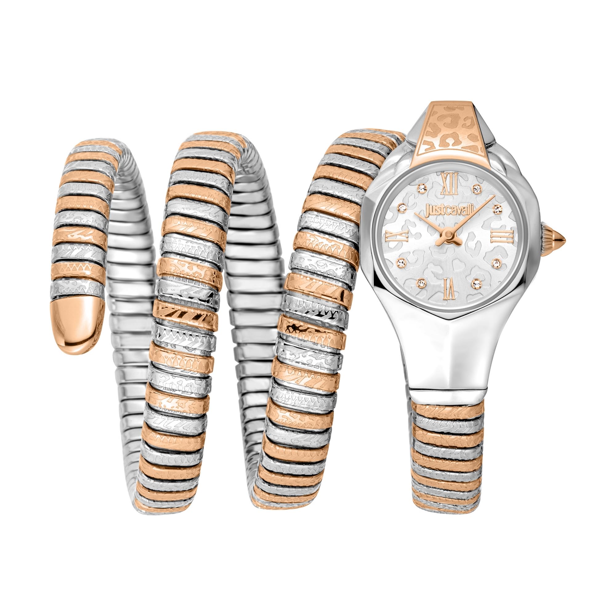 Just Cavalli Analogue Women Wrist Watches Stainless Steel Rose Gold Band with Silver Dial Bracelet Watch for Girls/Ladies - JC1L271M0065 (B0CH8V13FY) Amazon Price History, Amazon Price Tracker