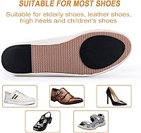 Vista 4 de Almohadillas antideslizantes para zapatos, autoadhesivas, con suela antideslizante, silicona sin olor de primera calidad, agarre antideslizante