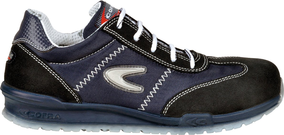 Cofra Zapatilla Técnica Azul Unisex Adulto Hombre Slipper Cerrada Puntera Plano Pull On Cuero Poliéster