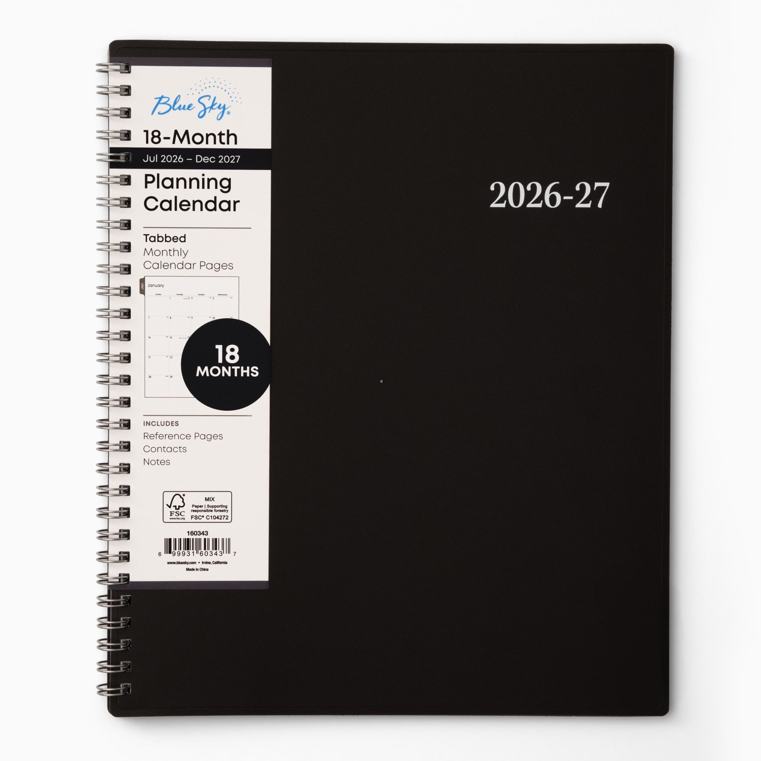 Amazon.com : Blue Sky 2027 18 Month Monthly Planner Calendar, July