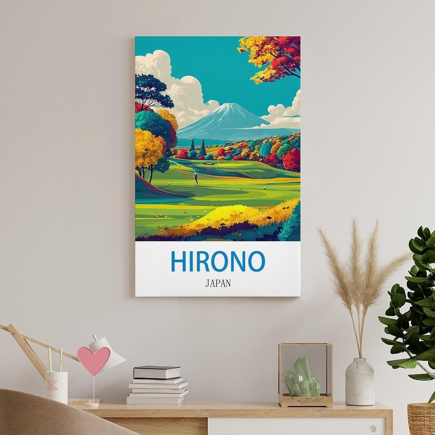 ZCJAIDJND Hirono Golf Japan Vintage Travel Posters 12x18inch(30x45cm) Painting Canvas Wall Art Picture Print