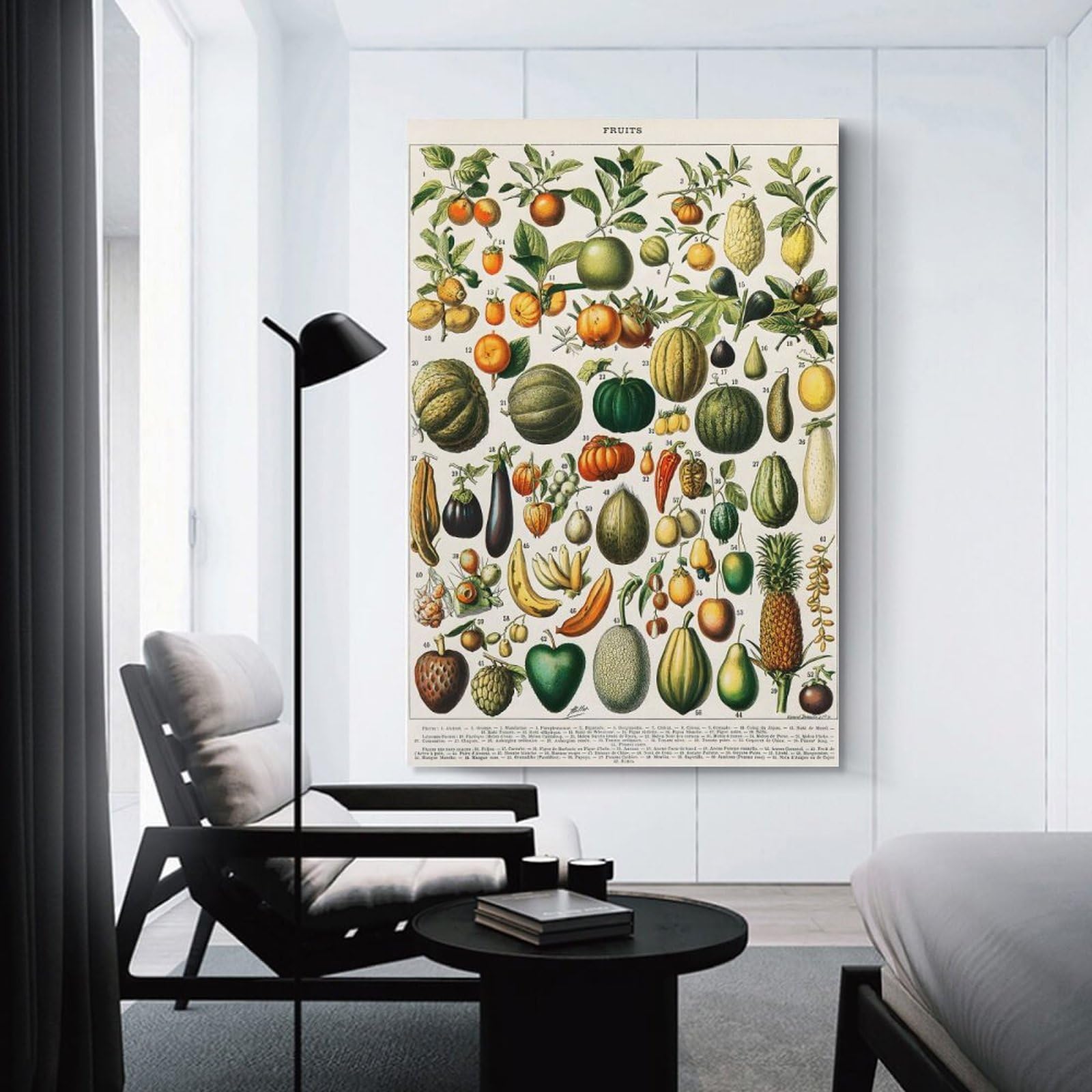 Junmoney Decorative Wall Artwork Variety of Fruits, 24x36inch(60x90cm), for Living Room, Bedroom Or Apartment Walls, Decorative Artwork for Empty Walls