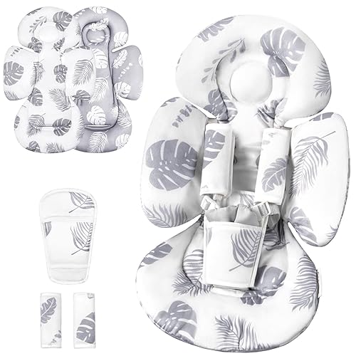Miniatura 13 de Inserto de asiento de coche para bebé Genérico Compatible con columpio Mamaroo y columpio Graco y asiento de coche para bebé, soporte de cabeza y