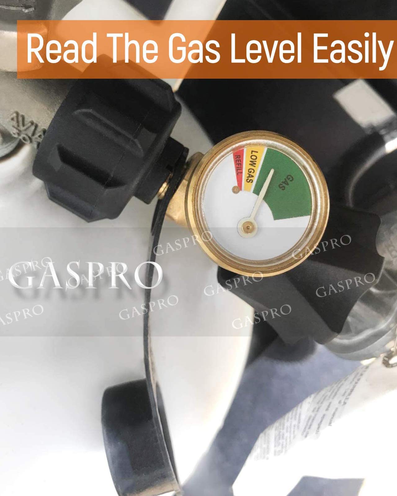 GASPRO Accurate Propane Tank Gauge, Inline Gas Level Indicator
