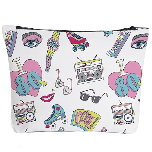 Funny I love the 80's makeup bag Cute Mature Sex Makeup Bag Cosmetic Travel Accessories Bag Toiletry Case Gifts