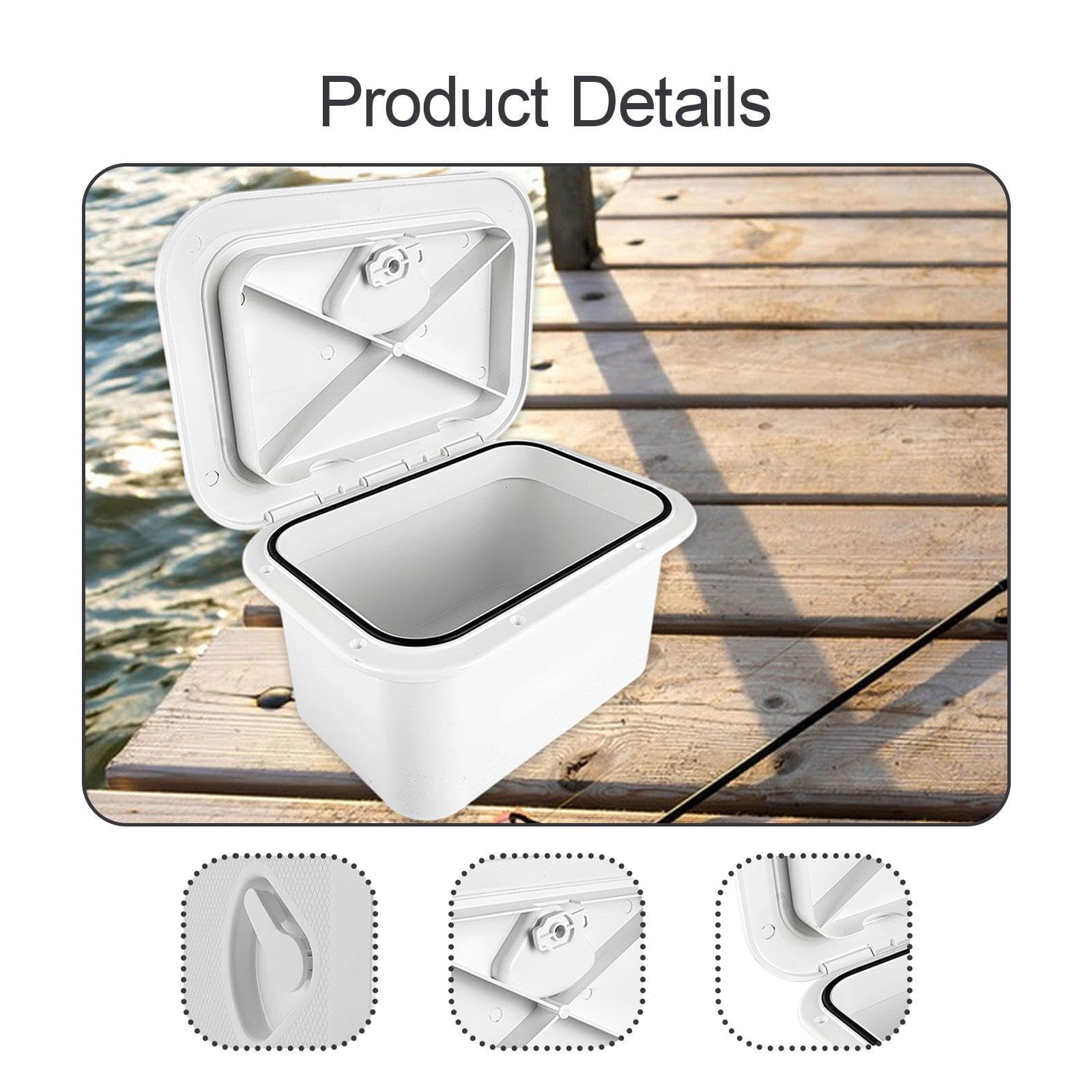 FJMQHU Boat Deck Tackle Box Deck Storage Box Boat Hatch Cover for Yacht Boat Accessory Lockable Lightweight Inspection Hatch Built in Tool Box Container : Patio, Lawn & Garden