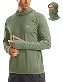Men&apos;s Sun Protection Hoodie UPF 50&plus; Fishing Hiking Shirt UV Shirts with Mask for Men Long Sleeve Lightweight