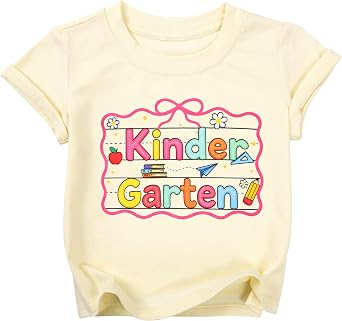First Day Of Kindergarten Shirt Kids Kindergarten Shirt Girls School Tee