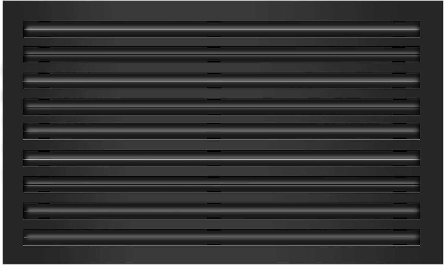 30x18 Modern AC Vent Cover - Decorative Black Air Vent - Standard Linear Slot Diffuser - Register Grille for Ceiling, Walls & Floors - Texas Buildmart