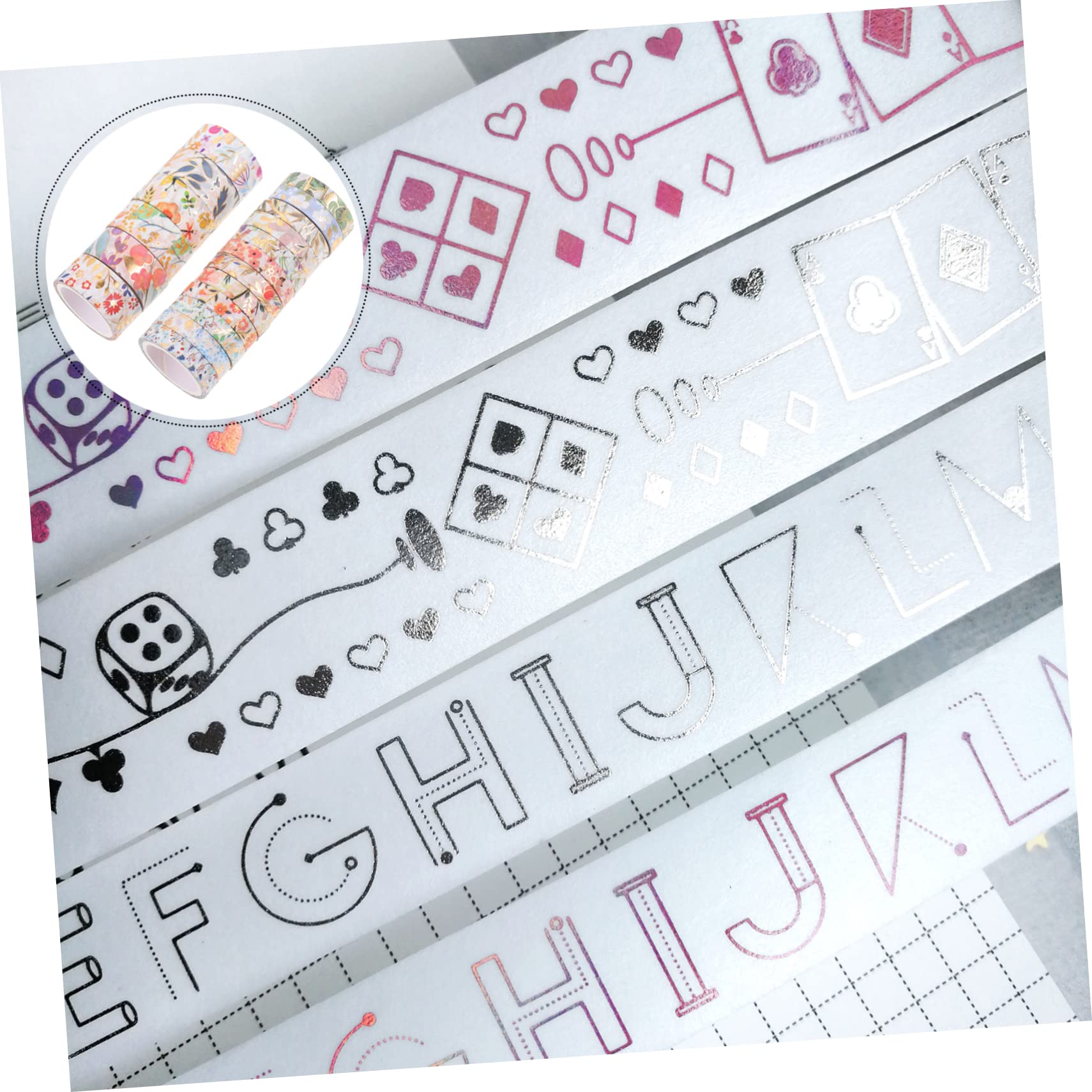 54rollen Washi Tape Mit Bunten Blumenmustern Dekoratives Klebeband Für -handwerke Scrapbooking Notizbuchgestaltung Und Kreative Projekte