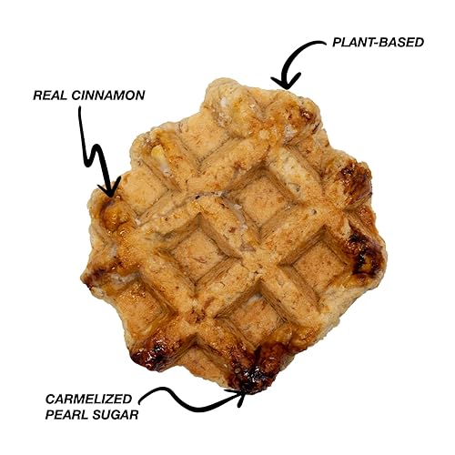 Vista 3 de VAFELS Wafel de Lieja a base de plantas - Gofle belga con infusión de azúcar perla orgánica Vegano Lote pequeño Hecho a mano con masa a base