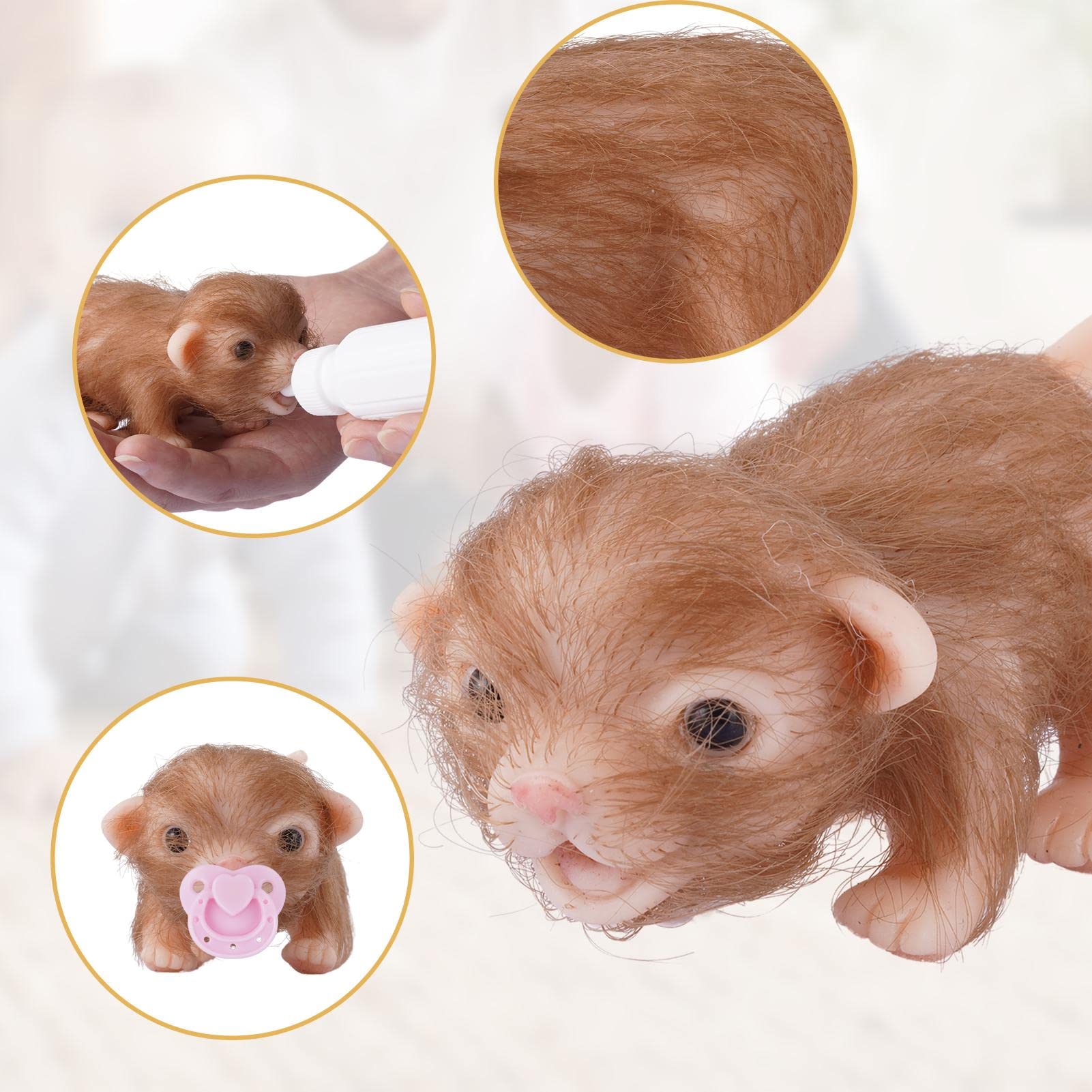 Amazon.co.jp: リボーンドール, ドール全身シリコン子猫, かわいい猫