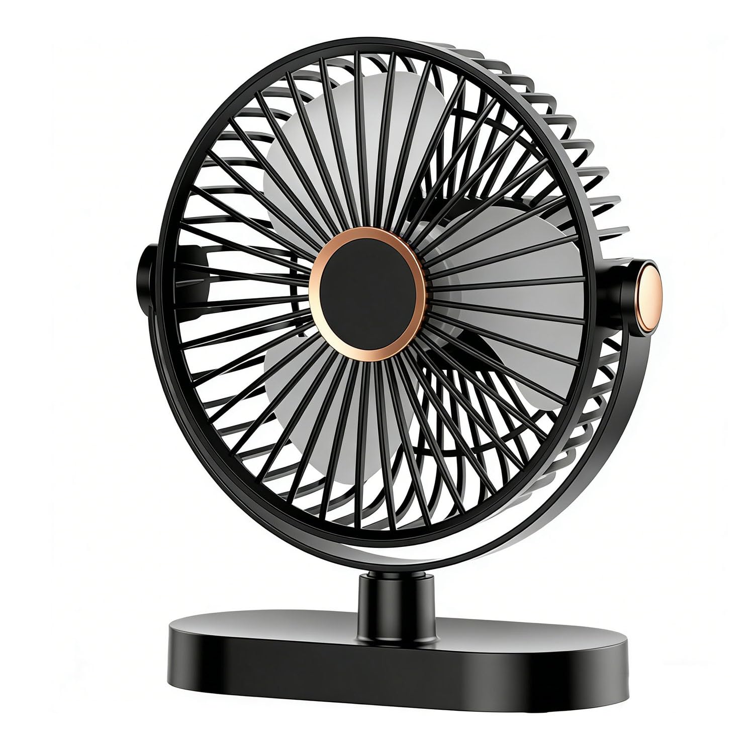 Mini ventilateur de bureau, petit ventilateur USB silencieux, batterie