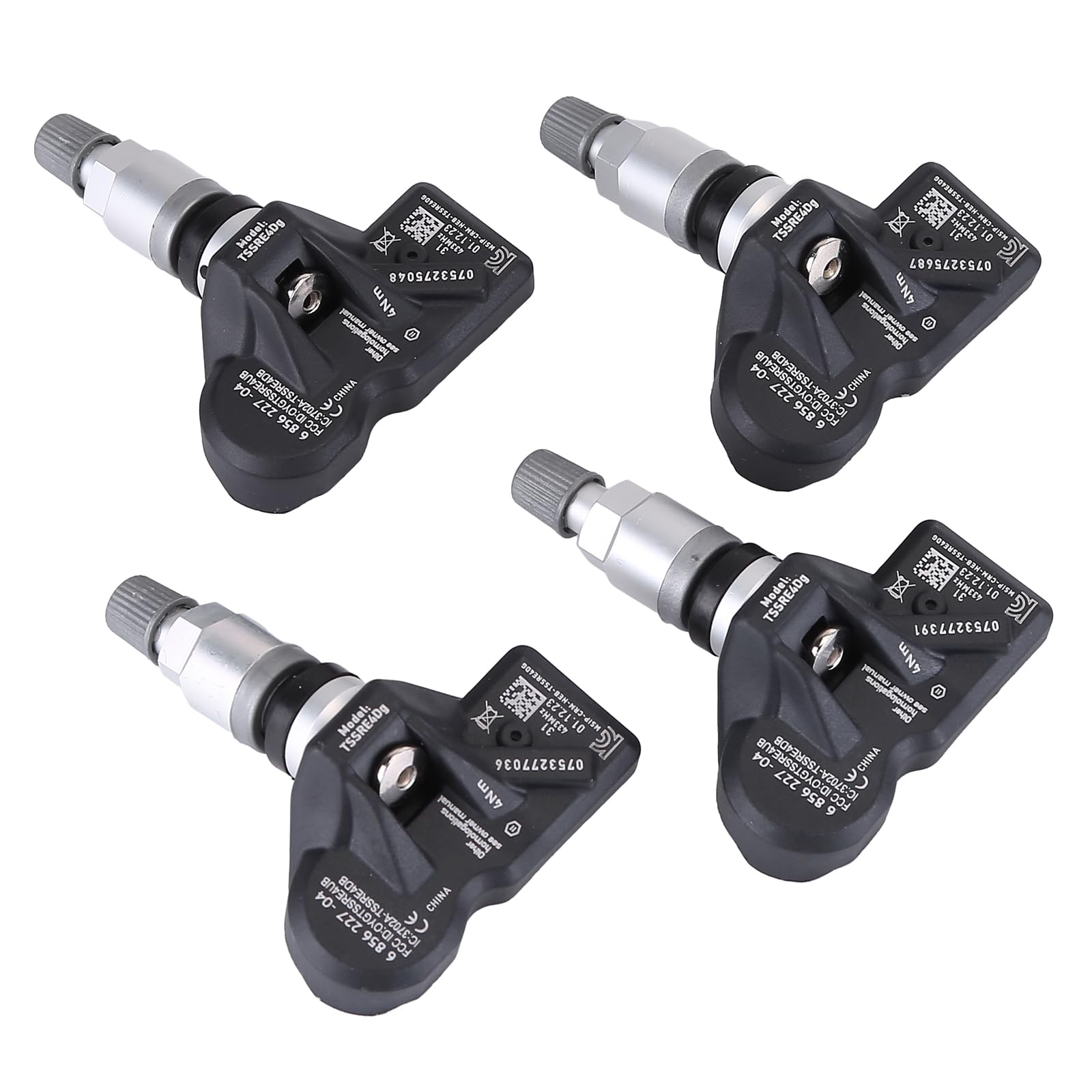 4 pièces Capteur de pression des pneus RDKS TPMS pour Série 5 F06 F07 F10 F11 Série 6 F12 F36 F45 E90 Système de contrôle de la pression des pneus Valve métallique Capteur de pression des pneus