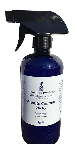Home Prep Products Natural Granite Cleaner for daily use Degreases and Cleans to a streak free shine made with Therapeutic Grade Essential Oils,