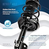 Vista 1063 de Detroit Axle - Kit de suspensión delantera de 10 piezas para Chevy Aveo Aveo5 Pontiac G3 Wave 2 Ready Struts Assembly 2 Enlaces de barra