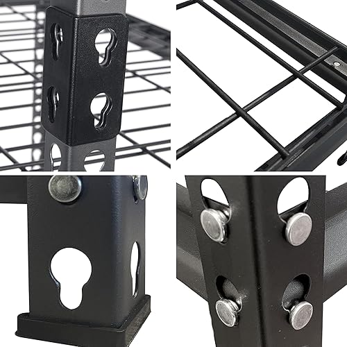 Miniatura 4 de Pachira - Estantería de acero de 36 pulgadas de ancho x 18 pulgadas de profundidad x 60 pulgadas de alto, altura ajustable, 4 estantes de acero,