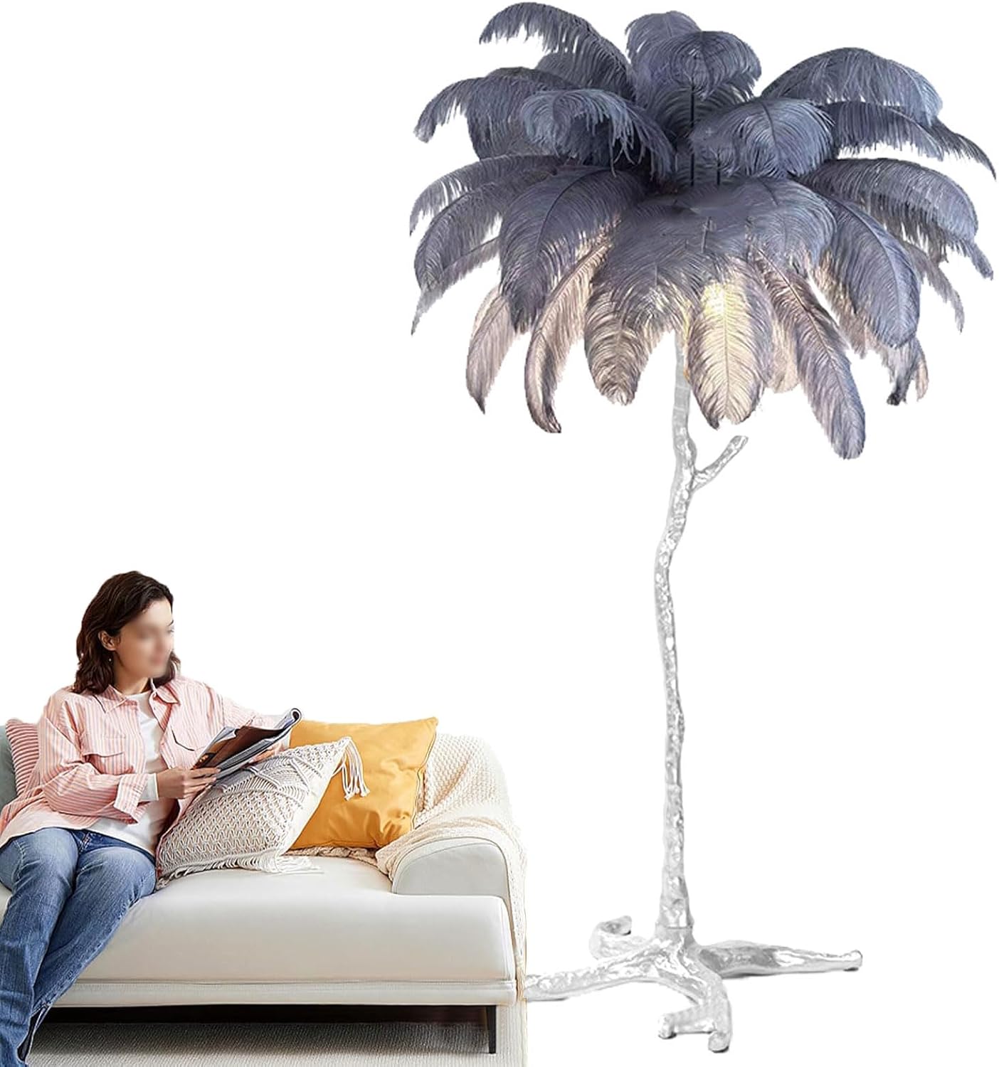 モダンなシルバーのフロアスタンド 楽天市場】シルバー（フロア