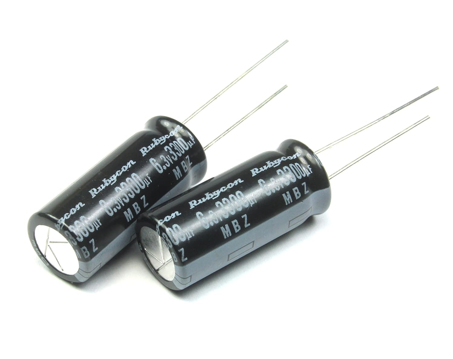 (CB #22) 10pcs Rubycon MBZ 3300uF 6.3v 105C Radial Electrolytic Capacitor 10X24mm