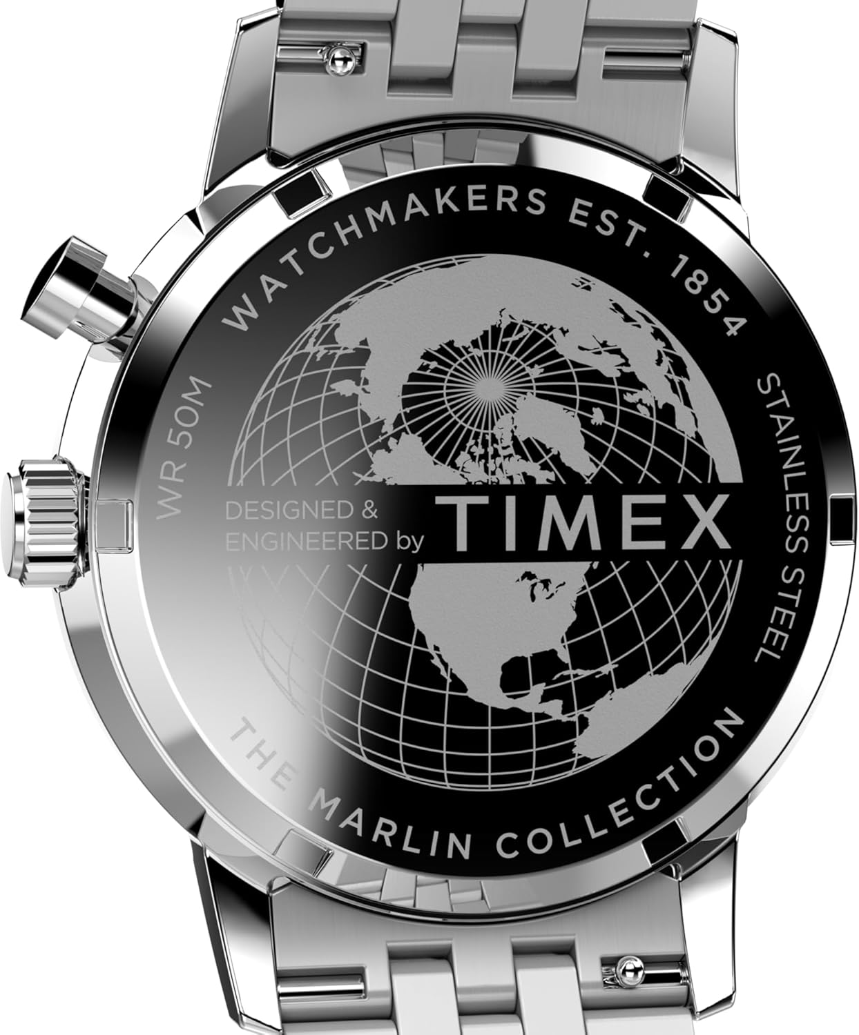 Timex Men's Marlin Jet 40mm Watch - Brown Two- Piece Quick Release Brown Dial Stainless Steel Case